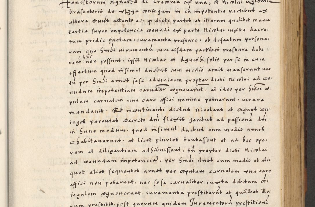 Zdjęcie nr 29 dla obiektu archiwalnego: [A]cta actorum causarum, sententiarum tam diffinitivarum quam interloquutoriarum, obligationum, constitutionum et contractuum coram reverendo patre domino Petro Porembski preposito Osvieczimensi, canonico et officiali generali Cracoviensi de anno Domini millesimo quingentesimo quinguagesimo primo, cuius indictio est nona, pontificatus sanctissimi in Christo patris et domini nostri domini Juliii divina providencia pape tercii, anno secundo, a die et mense infrascriptis feliciter continiantur