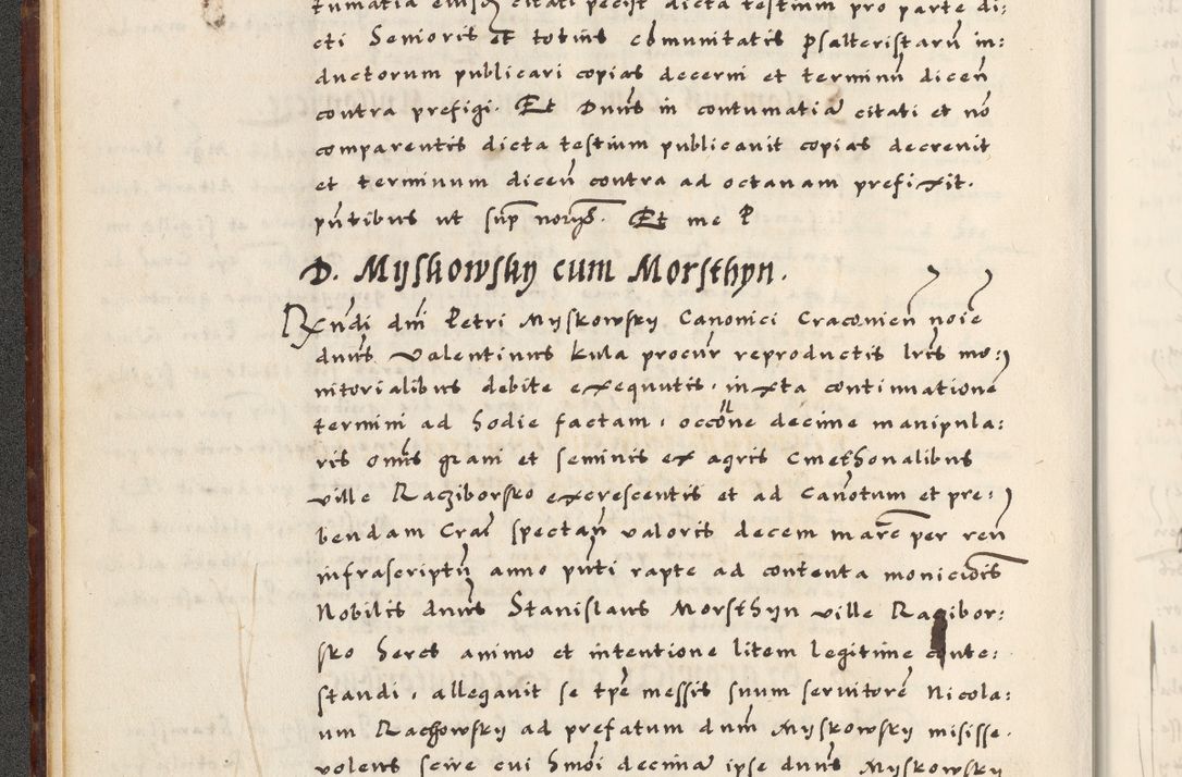 Zdjęcie nr 24 dla obiektu archiwalnego: [A]cta actorum causarum, sententiarum tam diffinitivarum quam interloquutoriarum, obligationum, constitutionum et contractuum coram reverendo patre domino Petro Porembski preposito Osvieczimensi, canonico et officiali generali Cracoviensi de anno Domini millesimo quingentesimo quinguagesimo primo, cuius indictio est nona, pontificatus sanctissimi in Christo patris et domini nostri domini Juliii divina providencia pape tercii, anno secundo, a die et mense infrascriptis feliciter continiantur