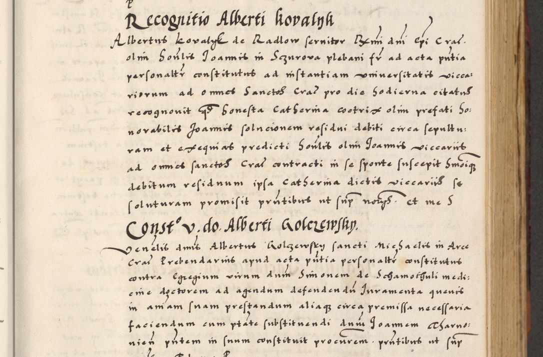 Zdjęcie nr 21 dla obiektu archiwalnego: [A]cta actorum causarum, sententiarum tam diffinitivarum quam interloquutoriarum, obligationum, constitutionum et contractuum coram reverendo patre domino Petro Porembski preposito Osvieczimensi, canonico et officiali generali Cracoviensi de anno Domini millesimo quingentesimo quinguagesimo primo, cuius indictio est nona, pontificatus sanctissimi in Christo patris et domini nostri domini Juliii divina providencia pape tercii, anno secundo, a die et mense infrascriptis feliciter continiantur