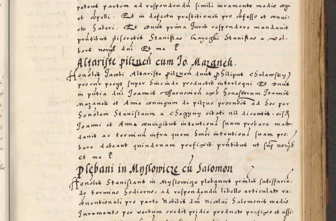 Zdjęcie nr 19 dla obiektu archiwalnego: [A]cta actorum causarum, sententiarum tam diffinitivarum quam interloquutoriarum, obligationum, constitutionum et contractuum coram reverendo patre domino Petro Porembski preposito Osvieczimensi, canonico et officiali generali Cracoviensi de anno Domini millesimo quingentesimo quinguagesimo primo, cuius indictio est nona, pontificatus sanctissimi in Christo patris et domini nostri domini Juliii divina providencia pape tercii, anno secundo, a die et mense infrascriptis feliciter continiantur