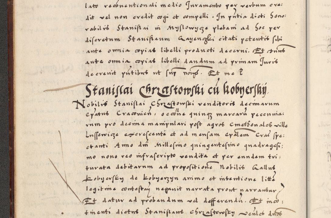 Zdjęcie nr 14 dla obiektu archiwalnego: [A]cta actorum causarum, sententiarum tam diffinitivarum quam interloquutoriarum, obligationum, constitutionum et contractuum coram reverendo patre domino Petro Porembski preposito Osvieczimensi, canonico et officiali generali Cracoviensi de anno Domini millesimo quingentesimo quinguagesimo primo, cuius indictio est nona, pontificatus sanctissimi in Christo patris et domini nostri domini Juliii divina providencia pape tercii, anno secundo, a die et mense infrascriptis feliciter continiantur