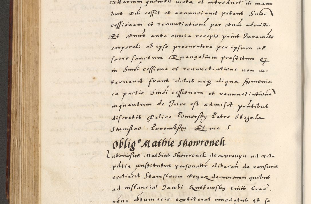 Zdjęcie nr 398 dla obiektu archiwalnego: [A]cta actorum causarum, sententiarum tam diffinitivarum quam interloquutoriarum, obligationum, constitutionum et contractuum coram reverendo patre domino Petro Porembski preposito Osvieczimensi, canonico et officiali generali Cracoviensi de anno Domini millesimo quingentesimo quinguagesimo primo, cuius indictio est nona, pontificatus sanctissimi in Christo patris et domini nostri domini Juliii divina providencia pape tercii, anno secundo, a die et mense infrascriptis feliciter continiantur