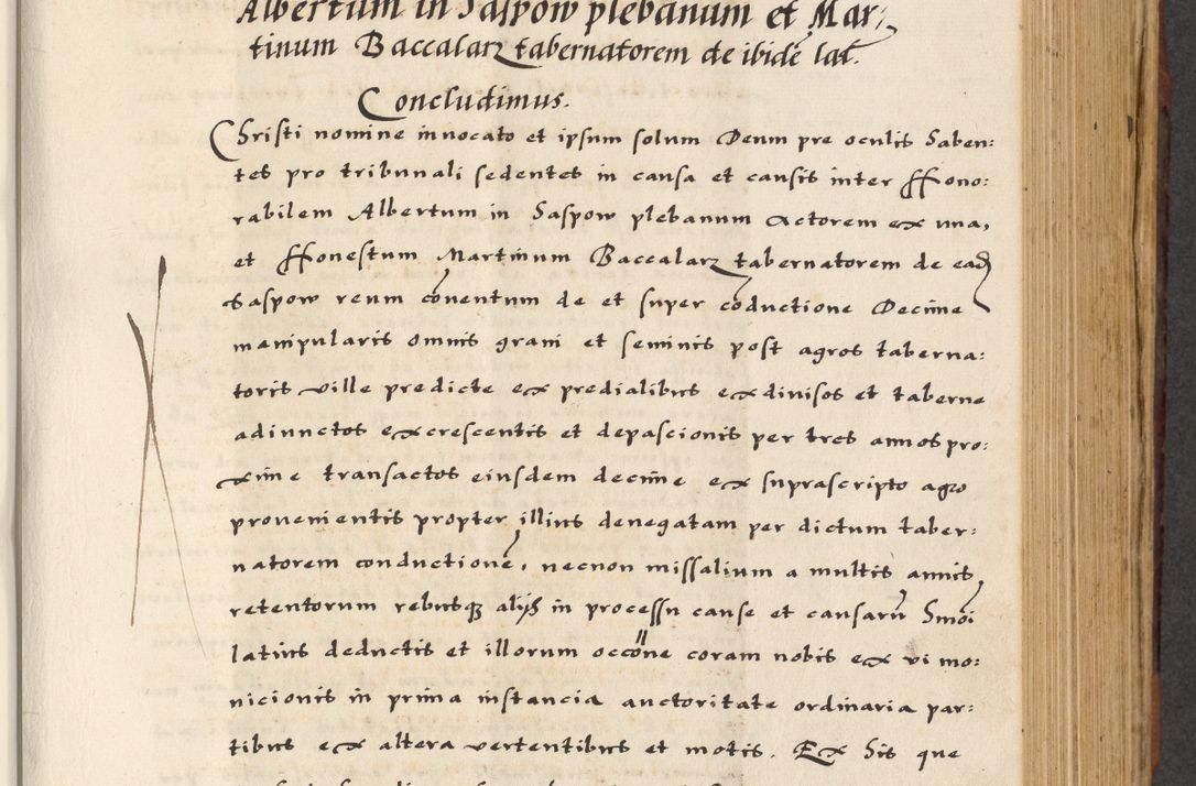 Zdjęcie nr 395 dla obiektu archiwalnego: [A]cta actorum causarum, sententiarum tam diffinitivarum quam interloquutoriarum, obligationum, constitutionum et contractuum coram reverendo patre domino Petro Porembski preposito Osvieczimensi, canonico et officiali generali Cracoviensi de anno Domini millesimo quingentesimo quinguagesimo primo, cuius indictio est nona, pontificatus sanctissimi in Christo patris et domini nostri domini Juliii divina providencia pape tercii, anno secundo, a die et mense infrascriptis feliciter continiantur