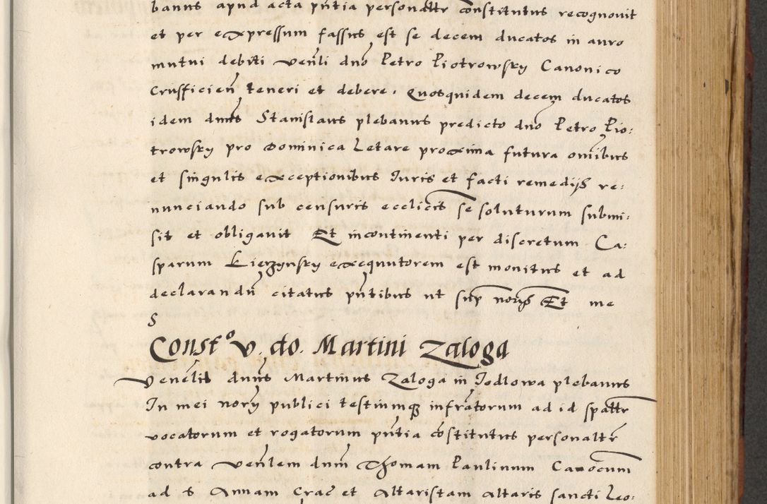 Zdjęcie nr 393 dla obiektu archiwalnego: [A]cta actorum causarum, sententiarum tam diffinitivarum quam interloquutoriarum, obligationum, constitutionum et contractuum coram reverendo patre domino Petro Porembski preposito Osvieczimensi, canonico et officiali generali Cracoviensi de anno Domini millesimo quingentesimo quinguagesimo primo, cuius indictio est nona, pontificatus sanctissimi in Christo patris et domini nostri domini Juliii divina providencia pape tercii, anno secundo, a die et mense infrascriptis feliciter continiantur