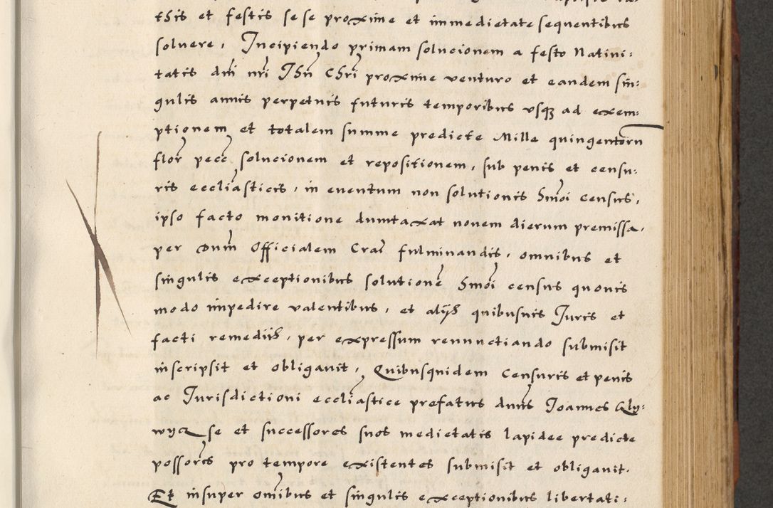 Zdjęcie nr 381 dla obiektu archiwalnego: [A]cta actorum causarum, sententiarum tam diffinitivarum quam interloquutoriarum, obligationum, constitutionum et contractuum coram reverendo patre domino Petro Porembski preposito Osvieczimensi, canonico et officiali generali Cracoviensi de anno Domini millesimo quingentesimo quinguagesimo primo, cuius indictio est nona, pontificatus sanctissimi in Christo patris et domini nostri domini Juliii divina providencia pape tercii, anno secundo, a die et mense infrascriptis feliciter continiantur