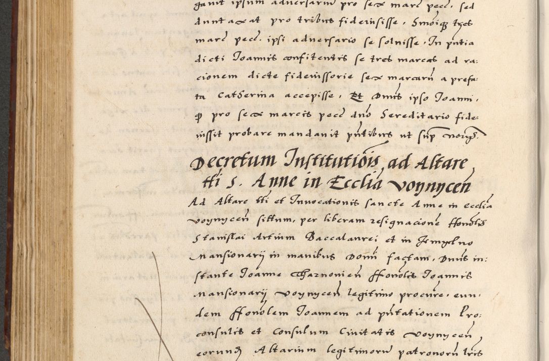 Zdjęcie nr 378 dla obiektu archiwalnego: [A]cta actorum causarum, sententiarum tam diffinitivarum quam interloquutoriarum, obligationum, constitutionum et contractuum coram reverendo patre domino Petro Porembski preposito Osvieczimensi, canonico et officiali generali Cracoviensi de anno Domini millesimo quingentesimo quinguagesimo primo, cuius indictio est nona, pontificatus sanctissimi in Christo patris et domini nostri domini Juliii divina providencia pape tercii, anno secundo, a die et mense infrascriptis feliciter continiantur