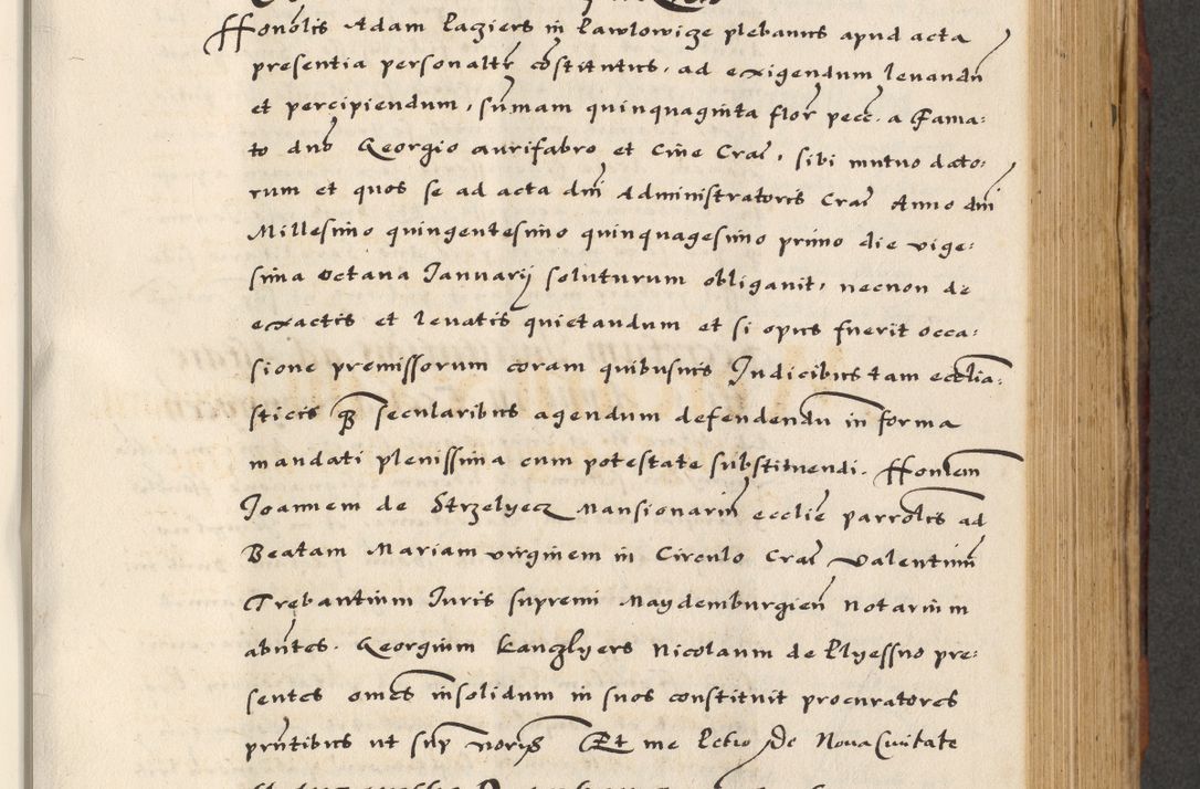Zdjęcie nr 377 dla obiektu archiwalnego: [A]cta actorum causarum, sententiarum tam diffinitivarum quam interloquutoriarum, obligationum, constitutionum et contractuum coram reverendo patre domino Petro Porembski preposito Osvieczimensi, canonico et officiali generali Cracoviensi de anno Domini millesimo quingentesimo quinguagesimo primo, cuius indictio est nona, pontificatus sanctissimi in Christo patris et domini nostri domini Juliii divina providencia pape tercii, anno secundo, a die et mense infrascriptis feliciter continiantur