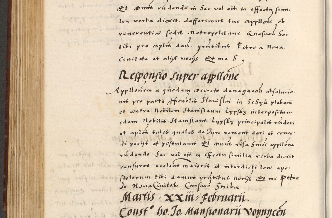Zdjęcie nr 374 dla obiektu archiwalnego: [A]cta actorum causarum, sententiarum tam diffinitivarum quam interloquutoriarum, obligationum, constitutionum et contractuum coram reverendo patre domino Petro Porembski preposito Osvieczimensi, canonico et officiali generali Cracoviensi de anno Domini millesimo quingentesimo quinguagesimo primo, cuius indictio est nona, pontificatus sanctissimi in Christo patris et domini nostri domini Juliii divina providencia pape tercii, anno secundo, a die et mense infrascriptis feliciter continiantur