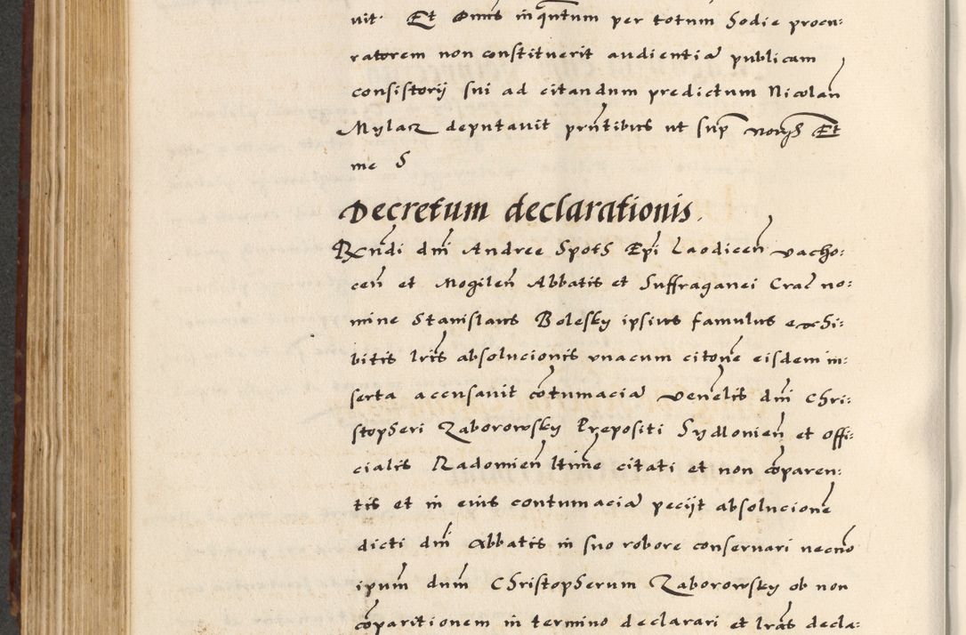 Zdjęcie nr 372 dla obiektu archiwalnego: [A]cta actorum causarum, sententiarum tam diffinitivarum quam interloquutoriarum, obligationum, constitutionum et contractuum coram reverendo patre domino Petro Porembski preposito Osvieczimensi, canonico et officiali generali Cracoviensi de anno Domini millesimo quingentesimo quinguagesimo primo, cuius indictio est nona, pontificatus sanctissimi in Christo patris et domini nostri domini Juliii divina providencia pape tercii, anno secundo, a die et mense infrascriptis feliciter continiantur