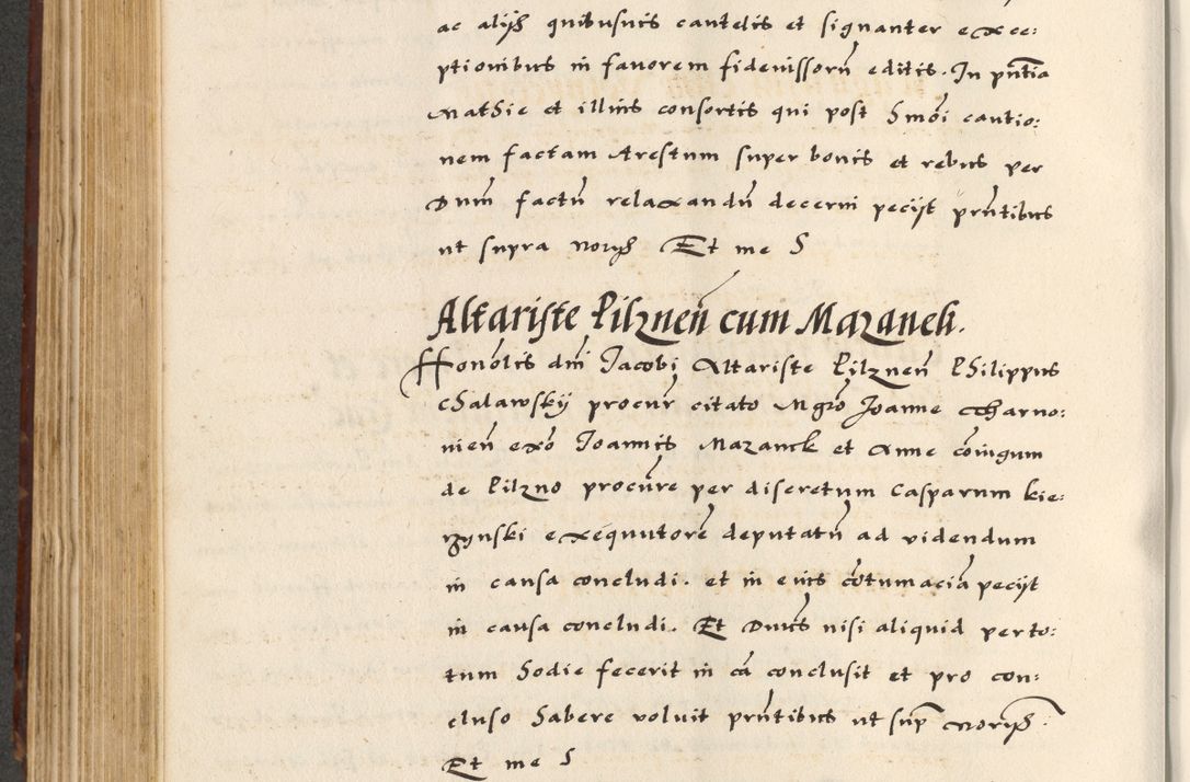 Zdjęcie nr 370 dla obiektu archiwalnego: [A]cta actorum causarum, sententiarum tam diffinitivarum quam interloquutoriarum, obligationum, constitutionum et contractuum coram reverendo patre domino Petro Porembski preposito Osvieczimensi, canonico et officiali generali Cracoviensi de anno Domini millesimo quingentesimo quinguagesimo primo, cuius indictio est nona, pontificatus sanctissimi in Christo patris et domini nostri domini Juliii divina providencia pape tercii, anno secundo, a die et mense infrascriptis feliciter continiantur