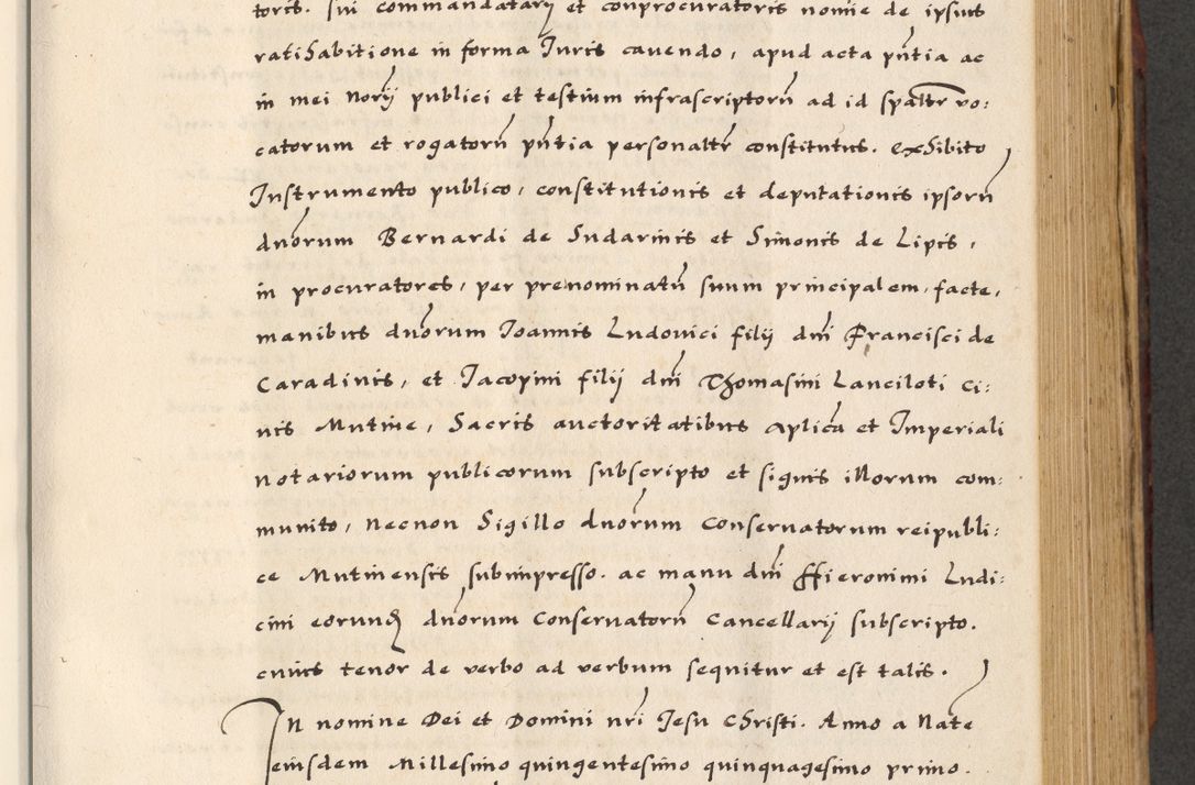 Zdjęcie nr 357 dla obiektu archiwalnego: [A]cta actorum causarum, sententiarum tam diffinitivarum quam interloquutoriarum, obligationum, constitutionum et contractuum coram reverendo patre domino Petro Porembski preposito Osvieczimensi, canonico et officiali generali Cracoviensi de anno Domini millesimo quingentesimo quinguagesimo primo, cuius indictio est nona, pontificatus sanctissimi in Christo patris et domini nostri domini Juliii divina providencia pape tercii, anno secundo, a die et mense infrascriptis feliciter continiantur