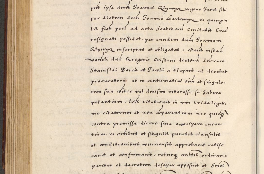 Zdjęcie nr 356 dla obiektu archiwalnego: [A]cta actorum causarum, sententiarum tam diffinitivarum quam interloquutoriarum, obligationum, constitutionum et contractuum coram reverendo patre domino Petro Porembski preposito Osvieczimensi, canonico et officiali generali Cracoviensi de anno Domini millesimo quingentesimo quinguagesimo primo, cuius indictio est nona, pontificatus sanctissimi in Christo patris et domini nostri domini Juliii divina providencia pape tercii, anno secundo, a die et mense infrascriptis feliciter continiantur