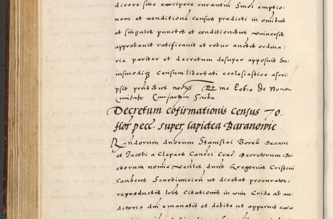 Zdjęcie nr 354 dla obiektu archiwalnego: [A]cta actorum causarum, sententiarum tam diffinitivarum quam interloquutoriarum, obligationum, constitutionum et contractuum coram reverendo patre domino Petro Porembski preposito Osvieczimensi, canonico et officiali generali Cracoviensi de anno Domini millesimo quingentesimo quinguagesimo primo, cuius indictio est nona, pontificatus sanctissimi in Christo patris et domini nostri domini Juliii divina providencia pape tercii, anno secundo, a die et mense infrascriptis feliciter continiantur