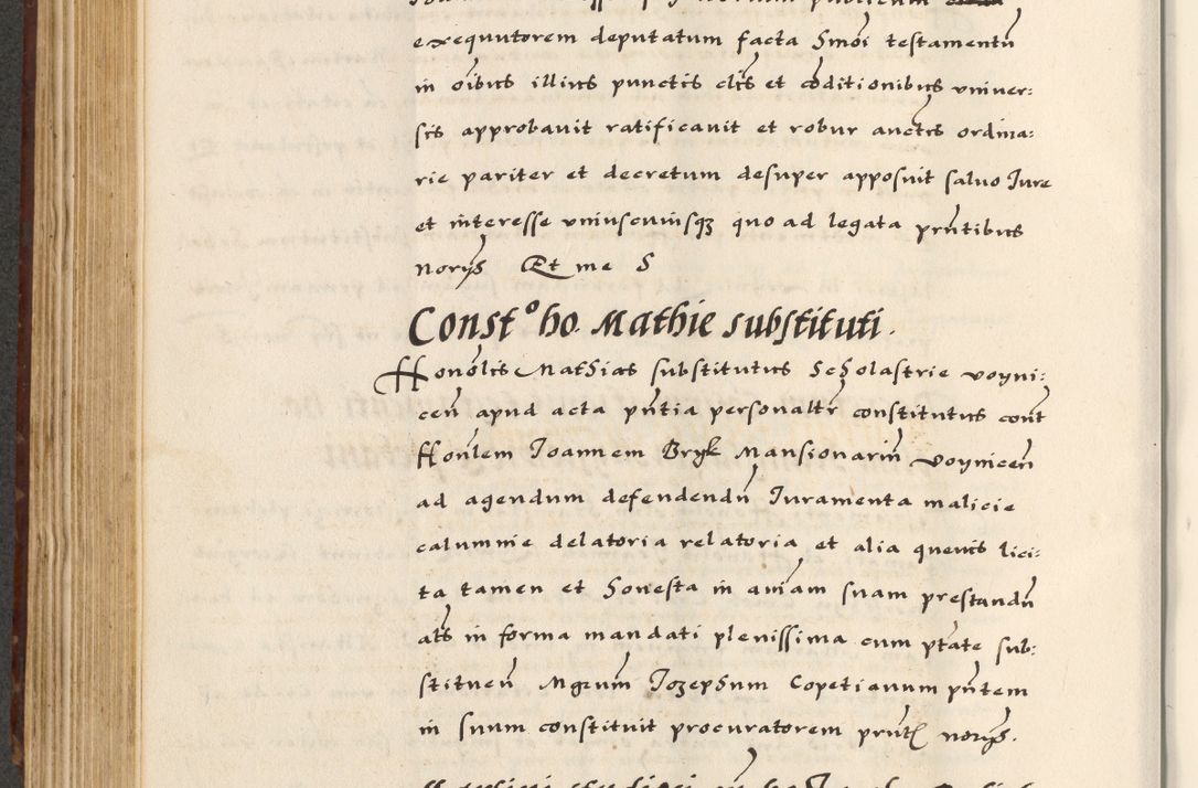 Zdjęcie nr 350 dla obiektu archiwalnego: [A]cta actorum causarum, sententiarum tam diffinitivarum quam interloquutoriarum, obligationum, constitutionum et contractuum coram reverendo patre domino Petro Porembski preposito Osvieczimensi, canonico et officiali generali Cracoviensi de anno Domini millesimo quingentesimo quinguagesimo primo, cuius indictio est nona, pontificatus sanctissimi in Christo patris et domini nostri domini Juliii divina providencia pape tercii, anno secundo, a die et mense infrascriptis feliciter continiantur