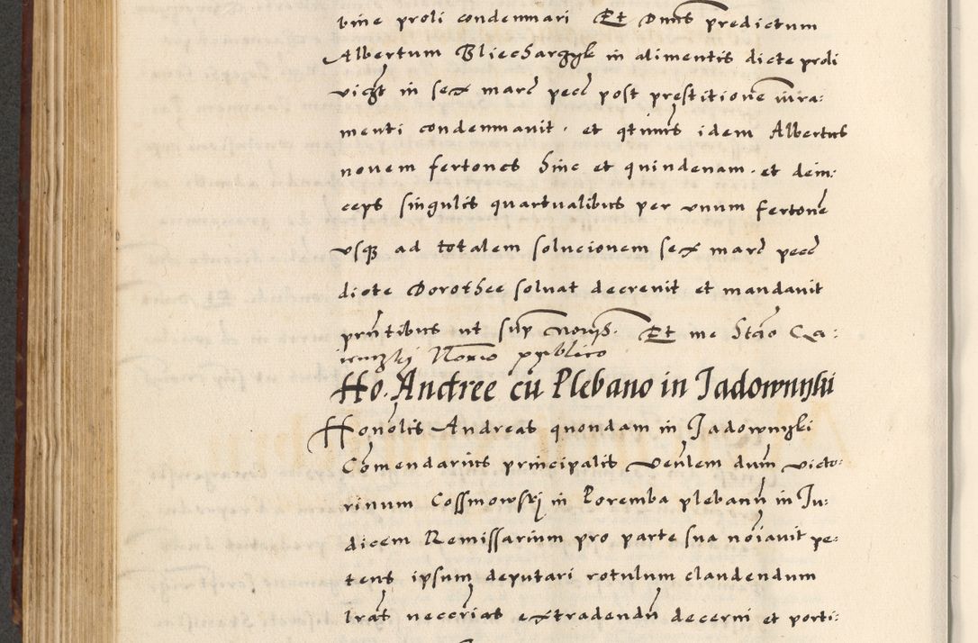 Zdjęcie nr 344 dla obiektu archiwalnego: [A]cta actorum causarum, sententiarum tam diffinitivarum quam interloquutoriarum, obligationum, constitutionum et contractuum coram reverendo patre domino Petro Porembski preposito Osvieczimensi, canonico et officiali generali Cracoviensi de anno Domini millesimo quingentesimo quinguagesimo primo, cuius indictio est nona, pontificatus sanctissimi in Christo patris et domini nostri domini Juliii divina providencia pape tercii, anno secundo, a die et mense infrascriptis feliciter continiantur