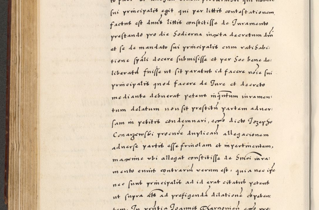 Zdjęcie nr 342 dla obiektu archiwalnego: [A]cta actorum causarum, sententiarum tam diffinitivarum quam interloquutoriarum, obligationum, constitutionum et contractuum coram reverendo patre domino Petro Porembski preposito Osvieczimensi, canonico et officiali generali Cracoviensi de anno Domini millesimo quingentesimo quinguagesimo primo, cuius indictio est nona, pontificatus sanctissimi in Christo patris et domini nostri domini Juliii divina providencia pape tercii, anno secundo, a die et mense infrascriptis feliciter continiantur