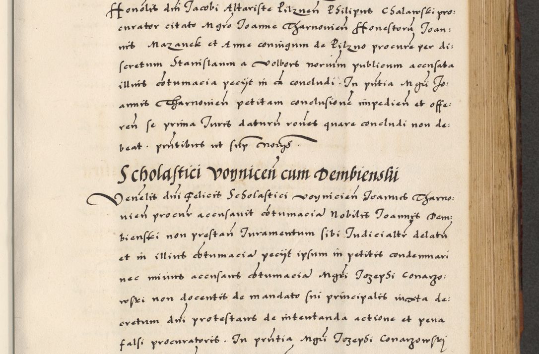 Zdjęcie nr 341 dla obiektu archiwalnego: [A]cta actorum causarum, sententiarum tam diffinitivarum quam interloquutoriarum, obligationum, constitutionum et contractuum coram reverendo patre domino Petro Porembski preposito Osvieczimensi, canonico et officiali generali Cracoviensi de anno Domini millesimo quingentesimo quinguagesimo primo, cuius indictio est nona, pontificatus sanctissimi in Christo patris et domini nostri domini Juliii divina providencia pape tercii, anno secundo, a die et mense infrascriptis feliciter continiantur