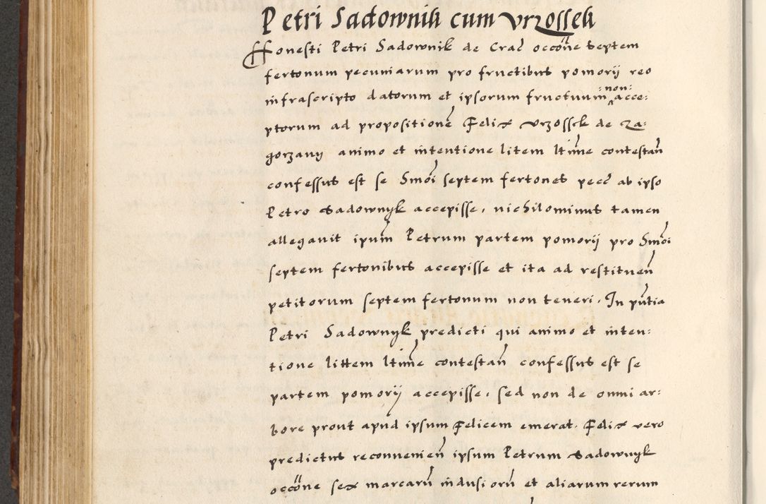 Zdjęcie nr 336 dla obiektu archiwalnego: [A]cta actorum causarum, sententiarum tam diffinitivarum quam interloquutoriarum, obligationum, constitutionum et contractuum coram reverendo patre domino Petro Porembski preposito Osvieczimensi, canonico et officiali generali Cracoviensi de anno Domini millesimo quingentesimo quinguagesimo primo, cuius indictio est nona, pontificatus sanctissimi in Christo patris et domini nostri domini Juliii divina providencia pape tercii, anno secundo, a die et mense infrascriptis feliciter continiantur