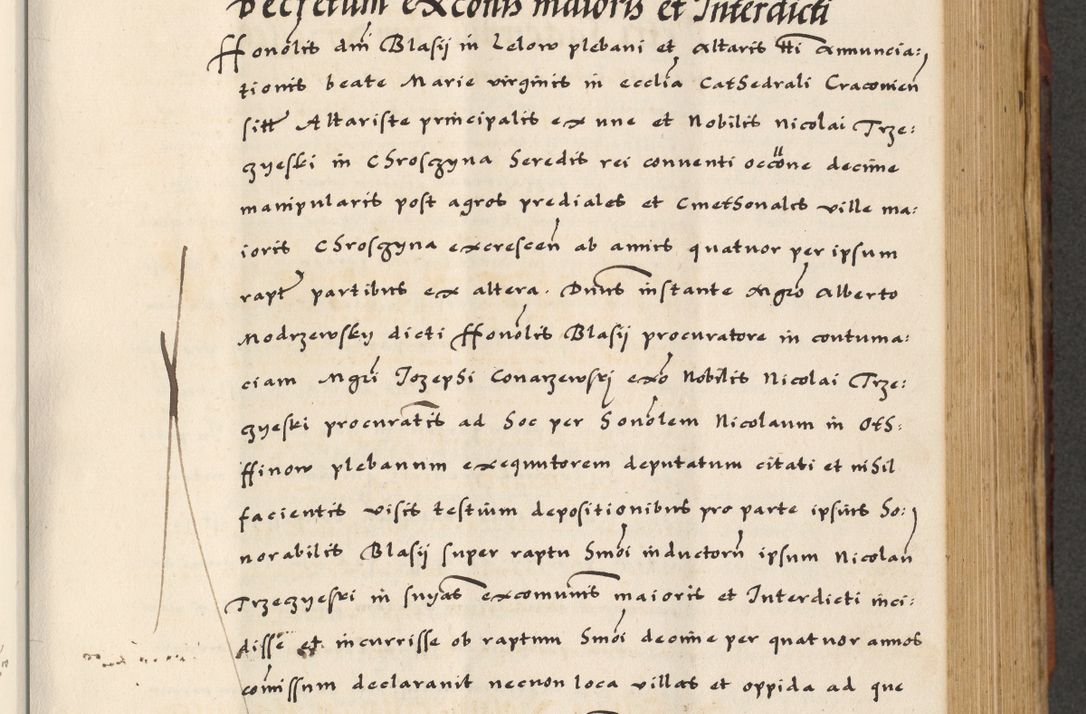 Zdjęcie nr 335 dla obiektu archiwalnego: [A]cta actorum causarum, sententiarum tam diffinitivarum quam interloquutoriarum, obligationum, constitutionum et contractuum coram reverendo patre domino Petro Porembski preposito Osvieczimensi, canonico et officiali generali Cracoviensi de anno Domini millesimo quingentesimo quinguagesimo primo, cuius indictio est nona, pontificatus sanctissimi in Christo patris et domini nostri domini Juliii divina providencia pape tercii, anno secundo, a die et mense infrascriptis feliciter continiantur