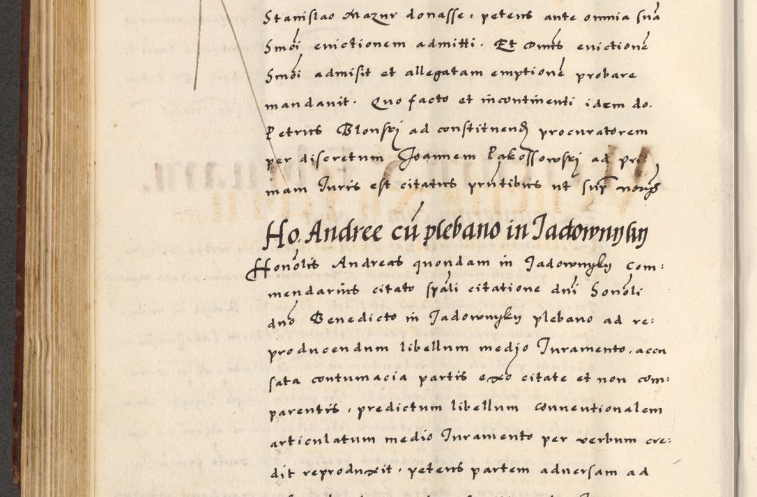 Zdjęcie nr 332 dla obiektu archiwalnego: [A]cta actorum causarum, sententiarum tam diffinitivarum quam interloquutoriarum, obligationum, constitutionum et contractuum coram reverendo patre domino Petro Porembski preposito Osvieczimensi, canonico et officiali generali Cracoviensi de anno Domini millesimo quingentesimo quinguagesimo primo, cuius indictio est nona, pontificatus sanctissimi in Christo patris et domini nostri domini Juliii divina providencia pape tercii, anno secundo, a die et mense infrascriptis feliciter continiantur
