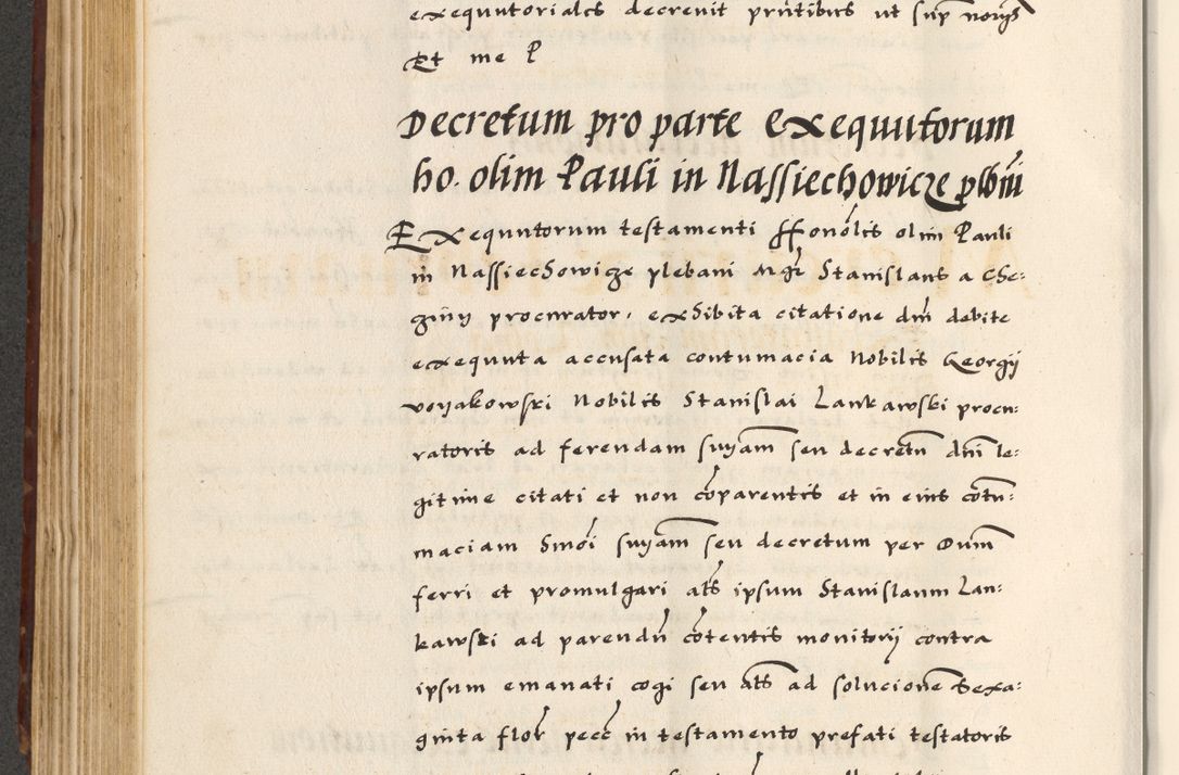 Zdjęcie nr 330 dla obiektu archiwalnego: [A]cta actorum causarum, sententiarum tam diffinitivarum quam interloquutoriarum, obligationum, constitutionum et contractuum coram reverendo patre domino Petro Porembski preposito Osvieczimensi, canonico et officiali generali Cracoviensi de anno Domini millesimo quingentesimo quinguagesimo primo, cuius indictio est nona, pontificatus sanctissimi in Christo patris et domini nostri domini Juliii divina providencia pape tercii, anno secundo, a die et mense infrascriptis feliciter continiantur