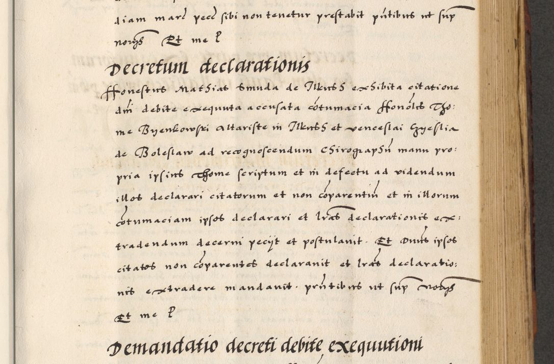 Zdjęcie nr 329 dla obiektu archiwalnego: [A]cta actorum causarum, sententiarum tam diffinitivarum quam interloquutoriarum, obligationum, constitutionum et contractuum coram reverendo patre domino Petro Porembski preposito Osvieczimensi, canonico et officiali generali Cracoviensi de anno Domini millesimo quingentesimo quinguagesimo primo, cuius indictio est nona, pontificatus sanctissimi in Christo patris et domini nostri domini Juliii divina providencia pape tercii, anno secundo, a die et mense infrascriptis feliciter continiantur