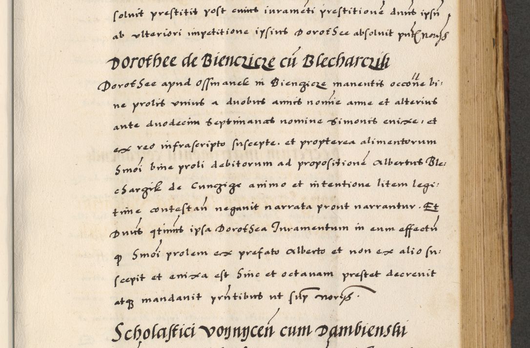 Zdjęcie nr 327 dla obiektu archiwalnego: [A]cta actorum causarum, sententiarum tam diffinitivarum quam interloquutoriarum, obligationum, constitutionum et contractuum coram reverendo patre domino Petro Porembski preposito Osvieczimensi, canonico et officiali generali Cracoviensi de anno Domini millesimo quingentesimo quinguagesimo primo, cuius indictio est nona, pontificatus sanctissimi in Christo patris et domini nostri domini Juliii divina providencia pape tercii, anno secundo, a die et mense infrascriptis feliciter continiantur