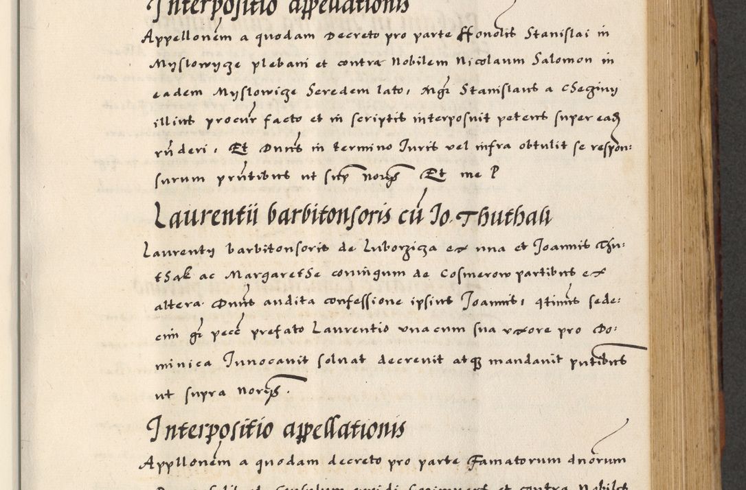 Zdjęcie nr 321 dla obiektu archiwalnego: [A]cta actorum causarum, sententiarum tam diffinitivarum quam interloquutoriarum, obligationum, constitutionum et contractuum coram reverendo patre domino Petro Porembski preposito Osvieczimensi, canonico et officiali generali Cracoviensi de anno Domini millesimo quingentesimo quinguagesimo primo, cuius indictio est nona, pontificatus sanctissimi in Christo patris et domini nostri domini Juliii divina providencia pape tercii, anno secundo, a die et mense infrascriptis feliciter continiantur
