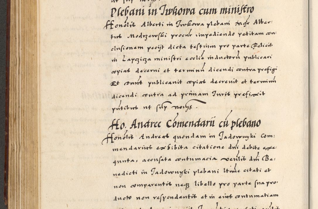 Zdjęcie nr 322 dla obiektu archiwalnego: [A]cta actorum causarum, sententiarum tam diffinitivarum quam interloquutoriarum, obligationum, constitutionum et contractuum coram reverendo patre domino Petro Porembski preposito Osvieczimensi, canonico et officiali generali Cracoviensi de anno Domini millesimo quingentesimo quinguagesimo primo, cuius indictio est nona, pontificatus sanctissimi in Christo patris et domini nostri domini Juliii divina providencia pape tercii, anno secundo, a die et mense infrascriptis feliciter continiantur