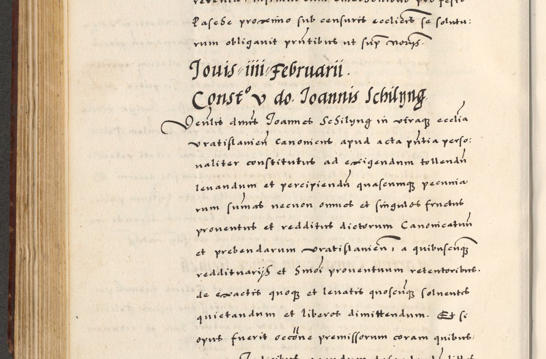 Zdjęcie nr 316 dla obiektu archiwalnego: [A]cta actorum causarum, sententiarum tam diffinitivarum quam interloquutoriarum, obligationum, constitutionum et contractuum coram reverendo patre domino Petro Porembski preposito Osvieczimensi, canonico et officiali generali Cracoviensi de anno Domini millesimo quingentesimo quinguagesimo primo, cuius indictio est nona, pontificatus sanctissimi in Christo patris et domini nostri domini Juliii divina providencia pape tercii, anno secundo, a die et mense infrascriptis feliciter continiantur