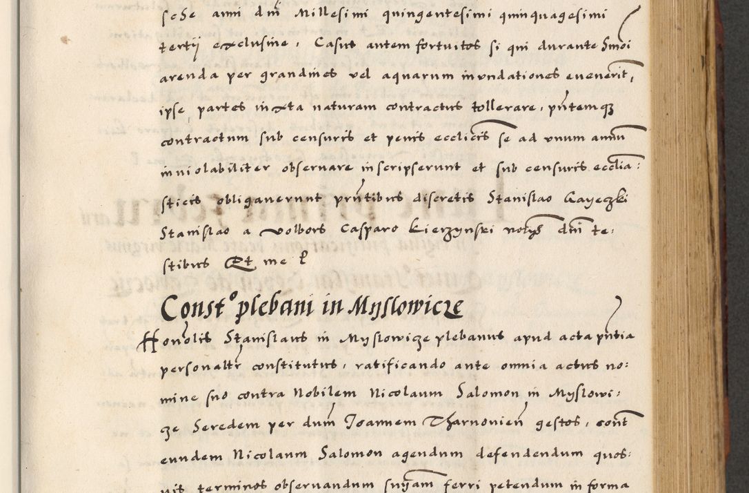 Zdjęcie nr 311 dla obiektu archiwalnego: [A]cta actorum causarum, sententiarum tam diffinitivarum quam interloquutoriarum, obligationum, constitutionum et contractuum coram reverendo patre domino Petro Porembski preposito Osvieczimensi, canonico et officiali generali Cracoviensi de anno Domini millesimo quingentesimo quinguagesimo primo, cuius indictio est nona, pontificatus sanctissimi in Christo patris et domini nostri domini Juliii divina providencia pape tercii, anno secundo, a die et mense infrascriptis feliciter continiantur