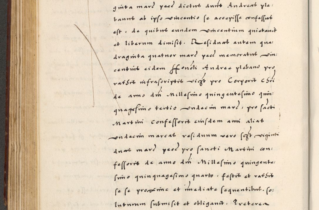 Zdjęcie nr 308 dla obiektu archiwalnego: [A]cta actorum causarum, sententiarum tam diffinitivarum quam interloquutoriarum, obligationum, constitutionum et contractuum coram reverendo patre domino Petro Porembski preposito Osvieczimensi, canonico et officiali generali Cracoviensi de anno Domini millesimo quingentesimo quinguagesimo primo, cuius indictio est nona, pontificatus sanctissimi in Christo patris et domini nostri domini Juliii divina providencia pape tercii, anno secundo, a die et mense infrascriptis feliciter continiantur