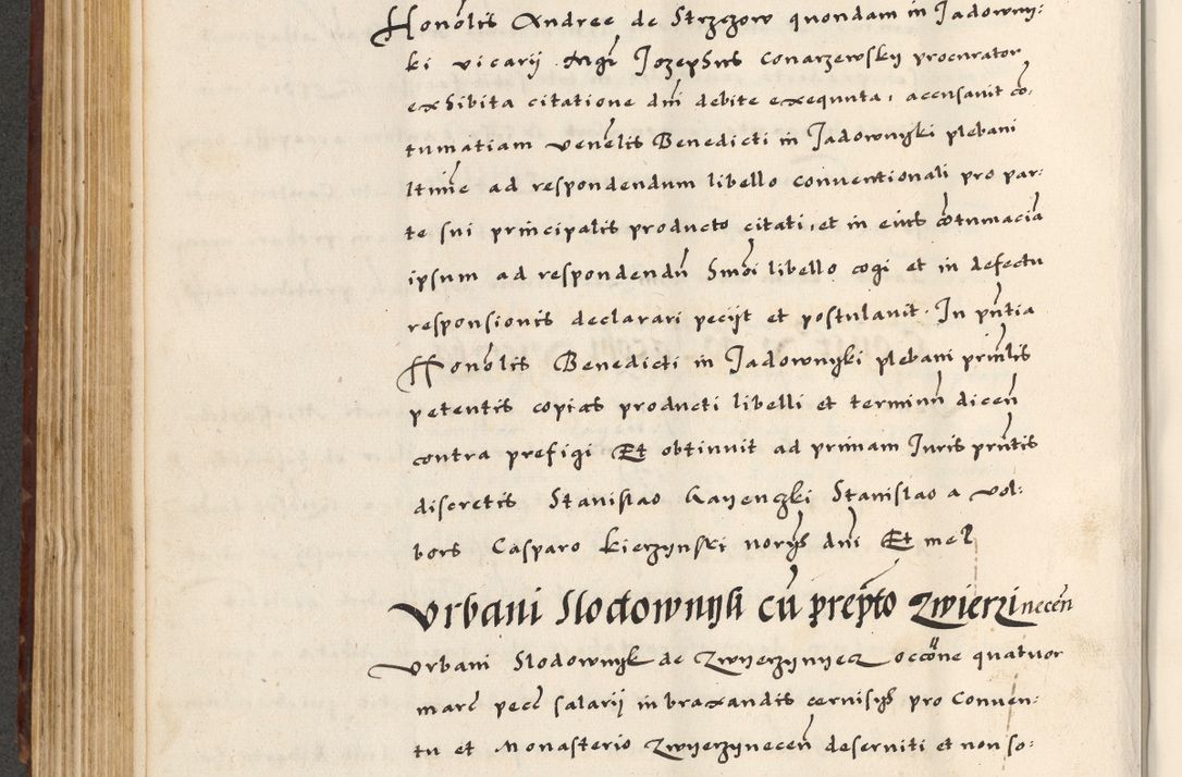 Zdjęcie nr 298 dla obiektu archiwalnego: [A]cta actorum causarum, sententiarum tam diffinitivarum quam interloquutoriarum, obligationum, constitutionum et contractuum coram reverendo patre domino Petro Porembski preposito Osvieczimensi, canonico et officiali generali Cracoviensi de anno Domini millesimo quingentesimo quinguagesimo primo, cuius indictio est nona, pontificatus sanctissimi in Christo patris et domini nostri domini Juliii divina providencia pape tercii, anno secundo, a die et mense infrascriptis feliciter continiantur