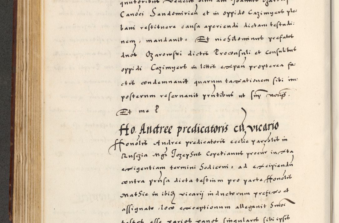 Zdjęcie nr 290 dla obiektu archiwalnego: [A]cta actorum causarum, sententiarum tam diffinitivarum quam interloquutoriarum, obligationum, constitutionum et contractuum coram reverendo patre domino Petro Porembski preposito Osvieczimensi, canonico et officiali generali Cracoviensi de anno Domini millesimo quingentesimo quinguagesimo primo, cuius indictio est nona, pontificatus sanctissimi in Christo patris et domini nostri domini Juliii divina providencia pape tercii, anno secundo, a die et mense infrascriptis feliciter continiantur