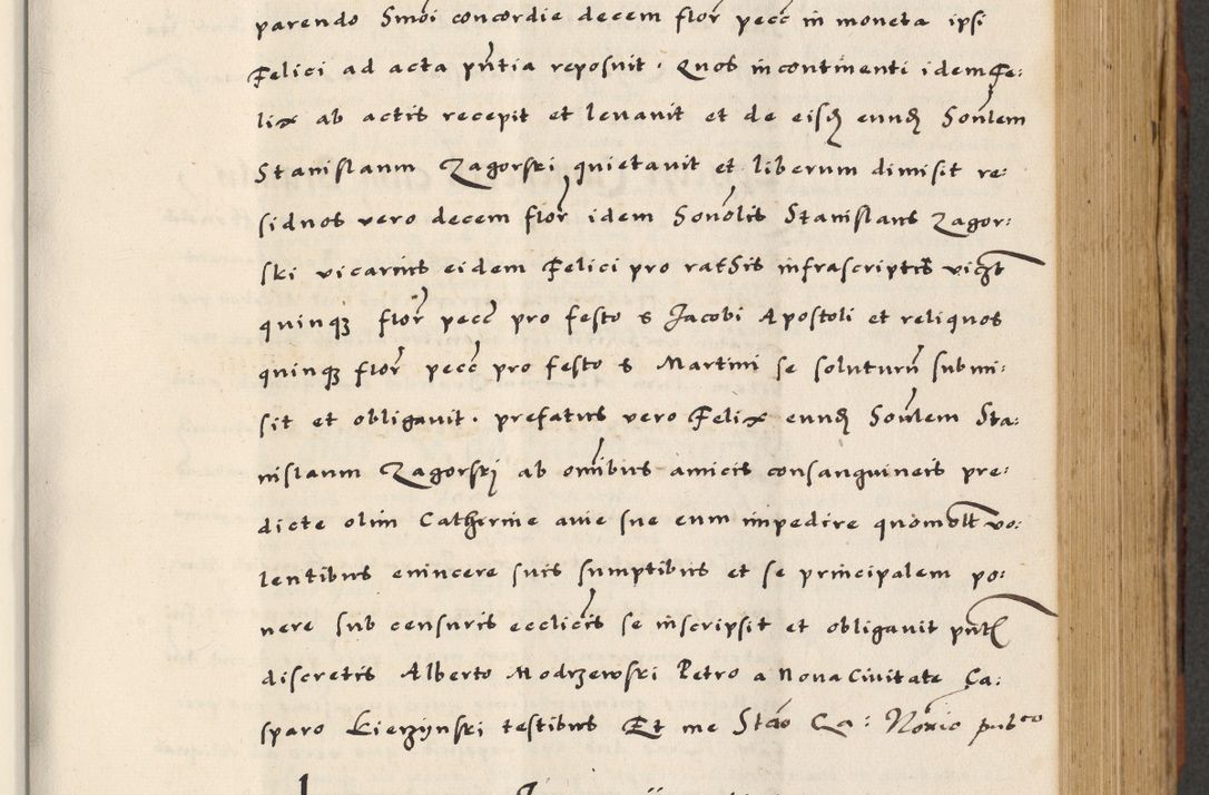 Zdjęcie nr 283 dla obiektu archiwalnego: [A]cta actorum causarum, sententiarum tam diffinitivarum quam interloquutoriarum, obligationum, constitutionum et contractuum coram reverendo patre domino Petro Porembski preposito Osvieczimensi, canonico et officiali generali Cracoviensi de anno Domini millesimo quingentesimo quinguagesimo primo, cuius indictio est nona, pontificatus sanctissimi in Christo patris et domini nostri domini Juliii divina providencia pape tercii, anno secundo, a die et mense infrascriptis feliciter continiantur