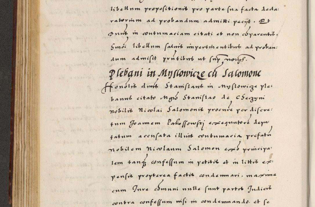 Zdjęcie nr 280 dla obiektu archiwalnego: [A]cta actorum causarum, sententiarum tam diffinitivarum quam interloquutoriarum, obligationum, constitutionum et contractuum coram reverendo patre domino Petro Porembski preposito Osvieczimensi, canonico et officiali generali Cracoviensi de anno Domini millesimo quingentesimo quinguagesimo primo, cuius indictio est nona, pontificatus sanctissimi in Christo patris et domini nostri domini Juliii divina providencia pape tercii, anno secundo, a die et mense infrascriptis feliciter continiantur
