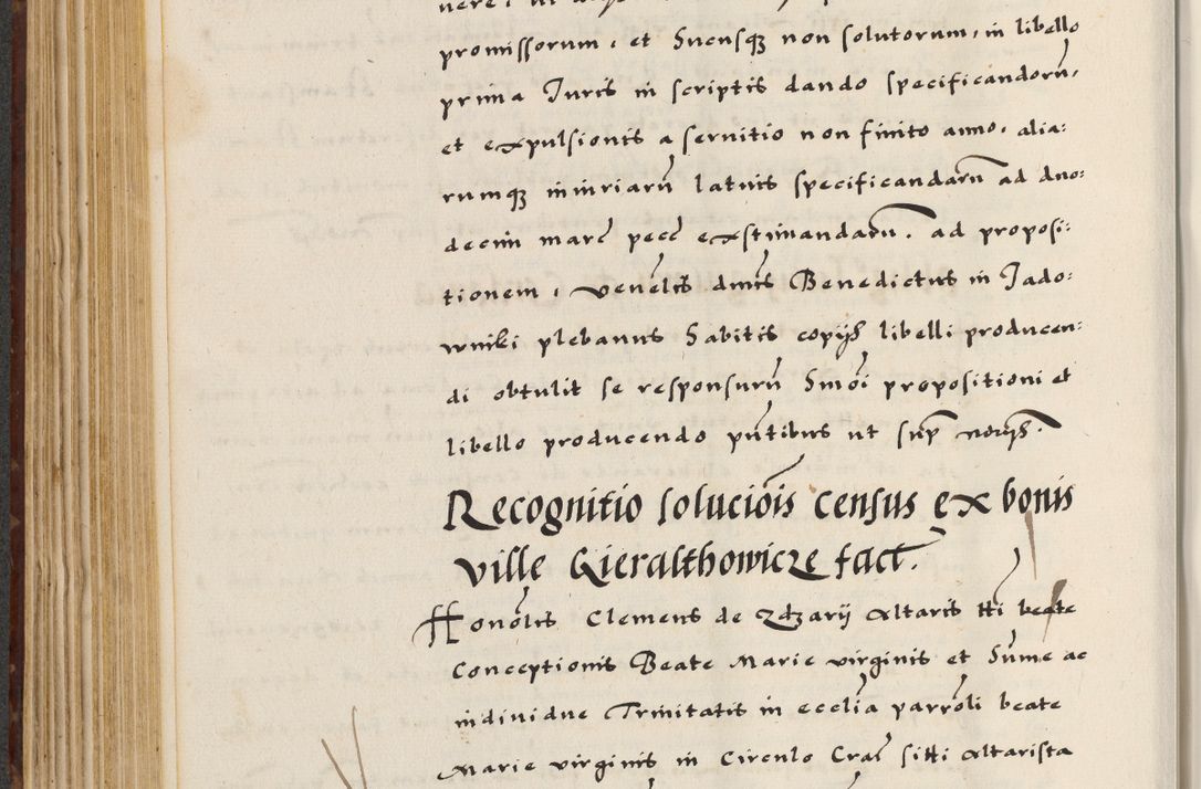Zdjęcie nr 278 dla obiektu archiwalnego: [A]cta actorum causarum, sententiarum tam diffinitivarum quam interloquutoriarum, obligationum, constitutionum et contractuum coram reverendo patre domino Petro Porembski preposito Osvieczimensi, canonico et officiali generali Cracoviensi de anno Domini millesimo quingentesimo quinguagesimo primo, cuius indictio est nona, pontificatus sanctissimi in Christo patris et domini nostri domini Juliii divina providencia pape tercii, anno secundo, a die et mense infrascriptis feliciter continiantur