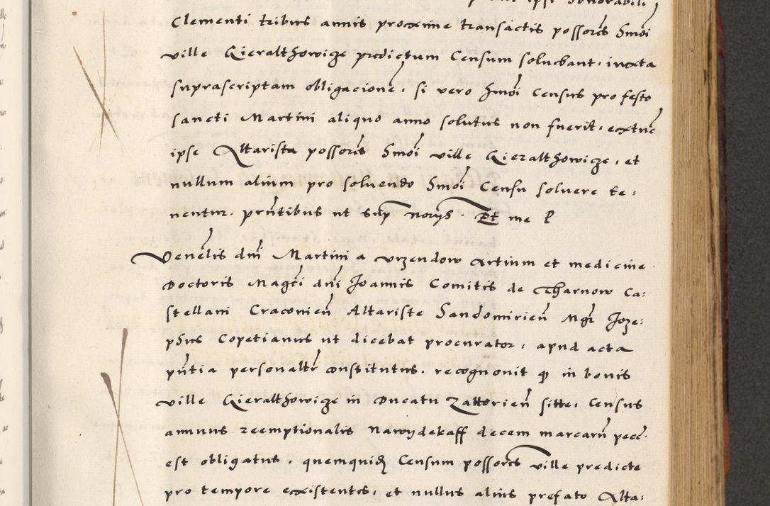 Zdjęcie nr 279 dla obiektu archiwalnego: [A]cta actorum causarum, sententiarum tam diffinitivarum quam interloquutoriarum, obligationum, constitutionum et contractuum coram reverendo patre domino Petro Porembski preposito Osvieczimensi, canonico et officiali generali Cracoviensi de anno Domini millesimo quingentesimo quinguagesimo primo, cuius indictio est nona, pontificatus sanctissimi in Christo patris et domini nostri domini Juliii divina providencia pape tercii, anno secundo, a die et mense infrascriptis feliciter continiantur