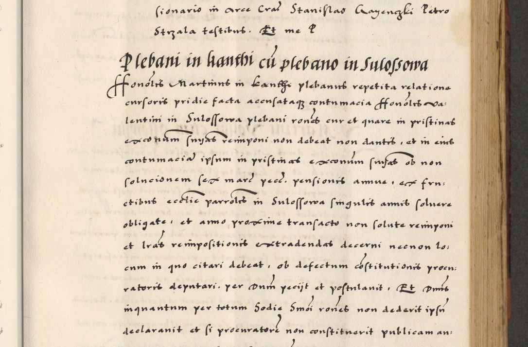Zdjęcie nr 273 dla obiektu archiwalnego: [A]cta actorum causarum, sententiarum tam diffinitivarum quam interloquutoriarum, obligationum, constitutionum et contractuum coram reverendo patre domino Petro Porembski preposito Osvieczimensi, canonico et officiali generali Cracoviensi de anno Domini millesimo quingentesimo quinguagesimo primo, cuius indictio est nona, pontificatus sanctissimi in Christo patris et domini nostri domini Juliii divina providencia pape tercii, anno secundo, a die et mense infrascriptis feliciter continiantur