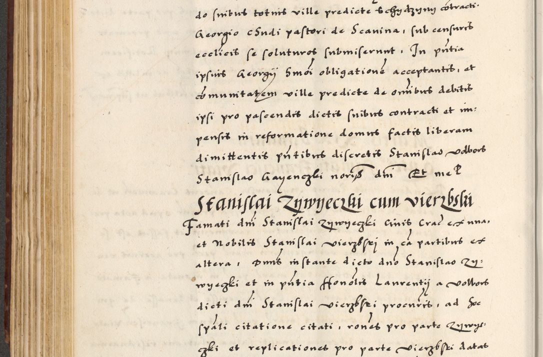 Zdjęcie nr 266 dla obiektu archiwalnego: [A]cta actorum causarum, sententiarum tam diffinitivarum quam interloquutoriarum, obligationum, constitutionum et contractuum coram reverendo patre domino Petro Porembski preposito Osvieczimensi, canonico et officiali generali Cracoviensi de anno Domini millesimo quingentesimo quinguagesimo primo, cuius indictio est nona, pontificatus sanctissimi in Christo patris et domini nostri domini Juliii divina providencia pape tercii, anno secundo, a die et mense infrascriptis feliciter continiantur
