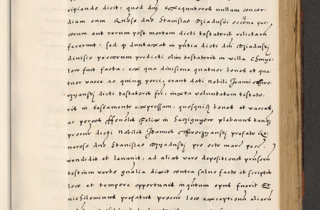 Zdjęcie nr 261 dla obiektu archiwalnego: [A]cta actorum causarum, sententiarum tam diffinitivarum quam interloquutoriarum, obligationum, constitutionum et contractuum coram reverendo patre domino Petro Porembski preposito Osvieczimensi, canonico et officiali generali Cracoviensi de anno Domini millesimo quingentesimo quinguagesimo primo, cuius indictio est nona, pontificatus sanctissimi in Christo patris et domini nostri domini Juliii divina providencia pape tercii, anno secundo, a die et mense infrascriptis feliciter continiantur