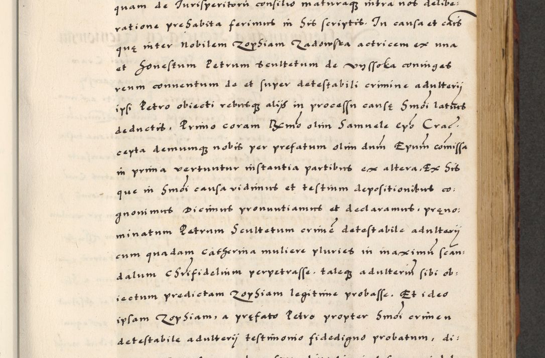 Zdjęcie nr 255 dla obiektu archiwalnego: [A]cta actorum causarum, sententiarum tam diffinitivarum quam interloquutoriarum, obligationum, constitutionum et contractuum coram reverendo patre domino Petro Porembski preposito Osvieczimensi, canonico et officiali generali Cracoviensi de anno Domini millesimo quingentesimo quinguagesimo primo, cuius indictio est nona, pontificatus sanctissimi in Christo patris et domini nostri domini Juliii divina providencia pape tercii, anno secundo, a die et mense infrascriptis feliciter continiantur