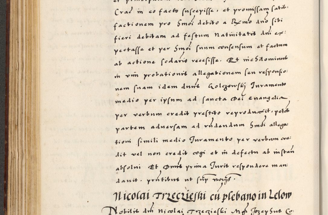 Zdjęcie nr 250 dla obiektu archiwalnego: [A]cta actorum causarum, sententiarum tam diffinitivarum quam interloquutoriarum, obligationum, constitutionum et contractuum coram reverendo patre domino Petro Porembski preposito Osvieczimensi, canonico et officiali generali Cracoviensi de anno Domini millesimo quingentesimo quinguagesimo primo, cuius indictio est nona, pontificatus sanctissimi in Christo patris et domini nostri domini Juliii divina providencia pape tercii, anno secundo, a die et mense infrascriptis feliciter continiantur