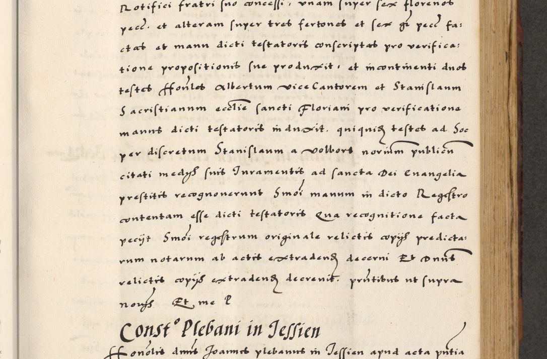 Zdjęcie nr 251 dla obiektu archiwalnego: [A]cta actorum causarum, sententiarum tam diffinitivarum quam interloquutoriarum, obligationum, constitutionum et contractuum coram reverendo patre domino Petro Porembski preposito Osvieczimensi, canonico et officiali generali Cracoviensi de anno Domini millesimo quingentesimo quinguagesimo primo, cuius indictio est nona, pontificatus sanctissimi in Christo patris et domini nostri domini Juliii divina providencia pape tercii, anno secundo, a die et mense infrascriptis feliciter continiantur