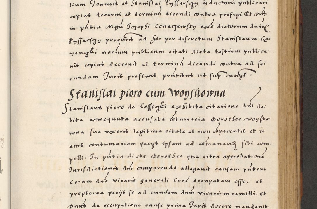 Zdjęcie nr 249 dla obiektu archiwalnego: [A]cta actorum causarum, sententiarum tam diffinitivarum quam interloquutoriarum, obligationum, constitutionum et contractuum coram reverendo patre domino Petro Porembski preposito Osvieczimensi, canonico et officiali generali Cracoviensi de anno Domini millesimo quingentesimo quinguagesimo primo, cuius indictio est nona, pontificatus sanctissimi in Christo patris et domini nostri domini Juliii divina providencia pape tercii, anno secundo, a die et mense infrascriptis feliciter continiantur