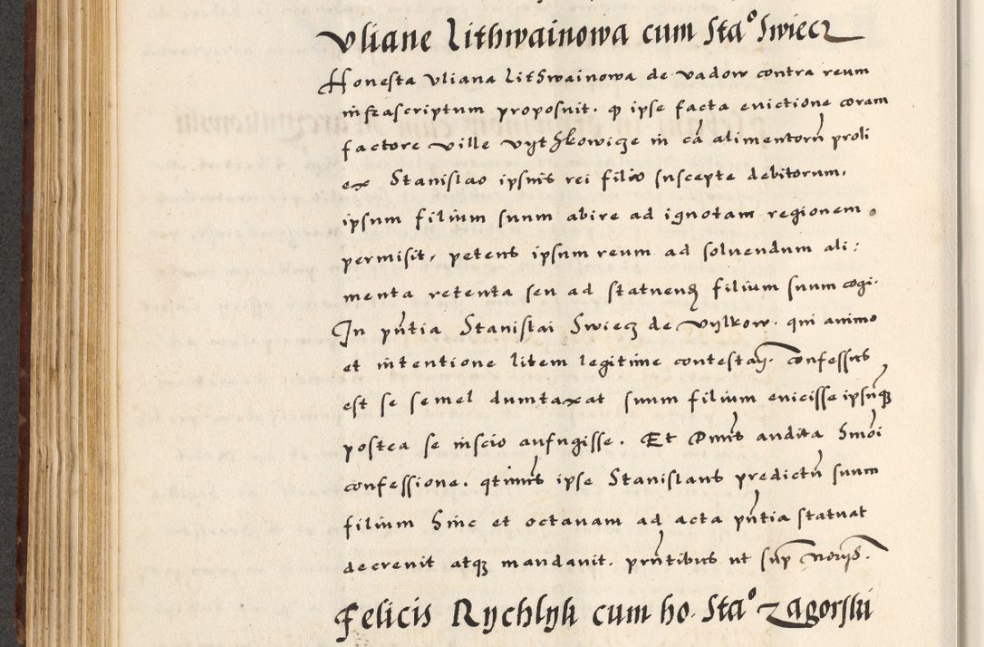 Zdjęcie nr 236 dla obiektu archiwalnego: [A]cta actorum causarum, sententiarum tam diffinitivarum quam interloquutoriarum, obligationum, constitutionum et contractuum coram reverendo patre domino Petro Porembski preposito Osvieczimensi, canonico et officiali generali Cracoviensi de anno Domini millesimo quingentesimo quinguagesimo primo, cuius indictio est nona, pontificatus sanctissimi in Christo patris et domini nostri domini Juliii divina providencia pape tercii, anno secundo, a die et mense infrascriptis feliciter continiantur