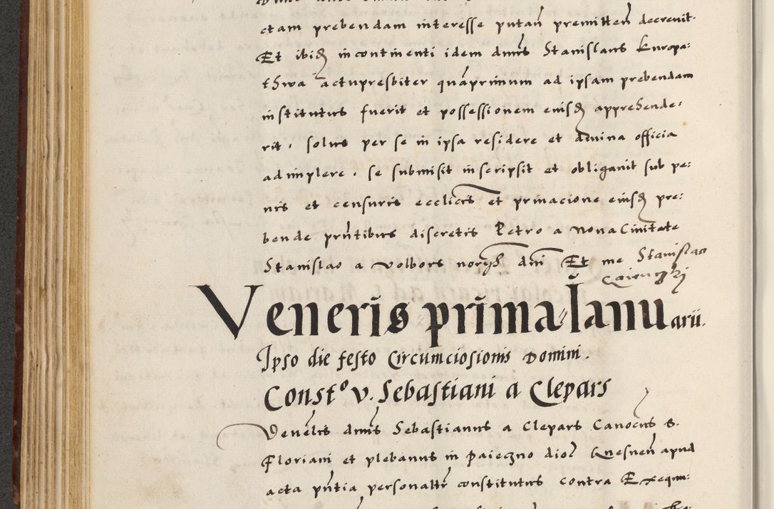 Zdjęcie nr 230 dla obiektu archiwalnego: [A]cta actorum causarum, sententiarum tam diffinitivarum quam interloquutoriarum, obligationum, constitutionum et contractuum coram reverendo patre domino Petro Porembski preposito Osvieczimensi, canonico et officiali generali Cracoviensi de anno Domini millesimo quingentesimo quinguagesimo primo, cuius indictio est nona, pontificatus sanctissimi in Christo patris et domini nostri domini Juliii divina providencia pape tercii, anno secundo, a die et mense infrascriptis feliciter continiantur