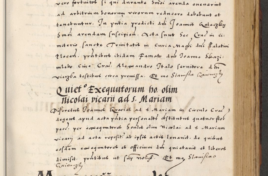Zdjęcie nr 229 dla obiektu archiwalnego: [A]cta actorum causarum, sententiarum tam diffinitivarum quam interloquutoriarum, obligationum, constitutionum et contractuum coram reverendo patre domino Petro Porembski preposito Osvieczimensi, canonico et officiali generali Cracoviensi de anno Domini millesimo quingentesimo quinguagesimo primo, cuius indictio est nona, pontificatus sanctissimi in Christo patris et domini nostri domini Juliii divina providencia pape tercii, anno secundo, a die et mense infrascriptis feliciter continiantur