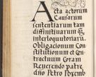 Zdjęcie nr 226 dla obiektu archiwalnego: [A]cta actorum causarum, sententiarum tam diffinitivarum quam interloquutoriarum, obligationum, constitutionum et contractuum coram reverendo patre domino Petro Porembski preposito Osvieczimensi, canonico et officiali generali Cracoviensi de anno Domini millesimo quingentesimo quinguagesimo primo, cuius indictio est nona, pontificatus sanctissimi in Christo patris et domini nostri domini Juliii divina providencia pape tercii, anno secundo, a die et mense infrascriptis feliciter continiantur