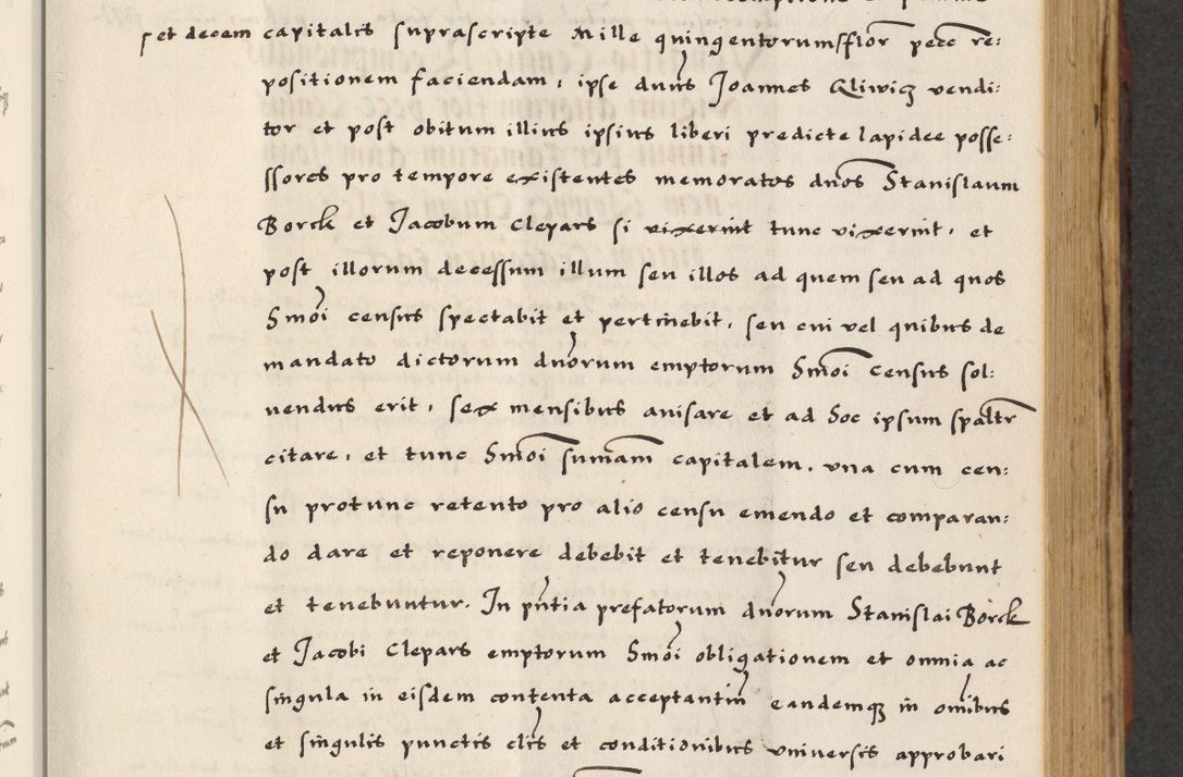 Zdjęcie nr 213 dla obiektu archiwalnego: [A]cta actorum causarum, sententiarum tam diffinitivarum quam interloquutoriarum, obligationum, constitutionum et contractuum coram reverendo patre domino Petro Porembski preposito Osvieczimensi, canonico et officiali generali Cracoviensi de anno Domini millesimo quingentesimo quinguagesimo primo, cuius indictio est nona, pontificatus sanctissimi in Christo patris et domini nostri domini Juliii divina providencia pape tercii, anno secundo, a die et mense infrascriptis feliciter continiantur